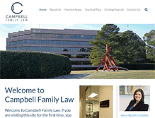 Tablet Screenshot of campbellfamilylaw.net